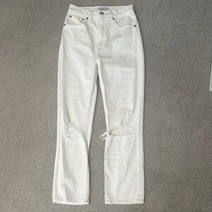 Abercrombie & Fitch Ultra High Rise Ankle Straight Jeans
